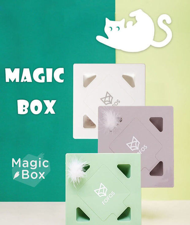 Magic Box - Interaktives Katzenfederspielzeug